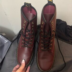 Doc Martens Cherry Red Leather Boots